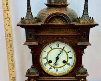  Antique Architectural Mantel Clock