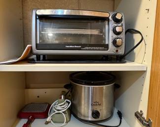 Hamilton Beach Toaster Oven and Rival Crock-Pot Slow Cooker