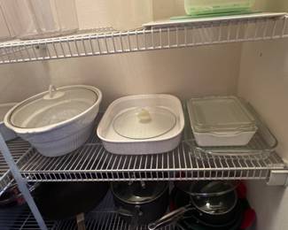 White Ceramic Casserole Dish with Lid