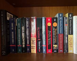 P.D. James and Martha Grimes Mystery Novels Collection