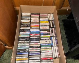 Assorted Music Cassette Tapes Collection