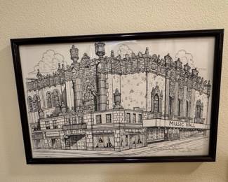 Music Hall Architectural Drawing by Ricardo