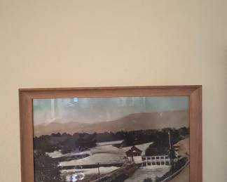 Vintage Framed Landscape Photograph