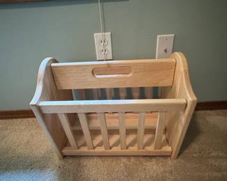 Wooden Magazine Rack