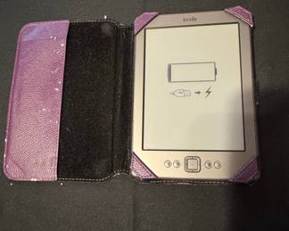 Amazon Kindle Keyboard (3rd Gen) with Purple Case