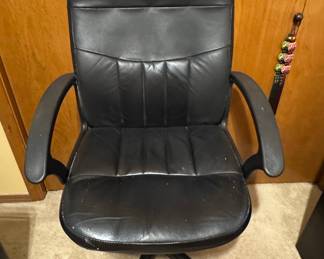Black Leather Executive Office Chair