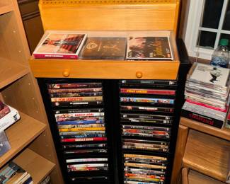 DVD and CD Collection with Storage Unit