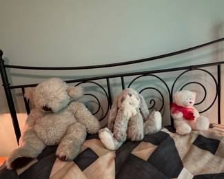 Plush Teddy Bears and Bunny