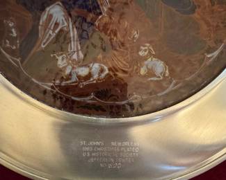 1983 Stained Glass Christmas Plate "The Shepherds at Bethlehem"