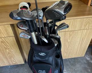 Complete Golf Club Set with Polar Pocket Golf Bag