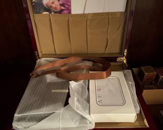 Howard Miller Burl Wood and Mahogany Keepsake/Cremation Urn Box