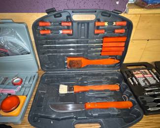 18-Piece BBQ Grill Tool Set with Carrying Case