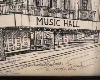 Music Hall Architectural Drawing by Ricardo