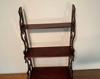 Antique Victorian Mahogany Three-Tier Etagere