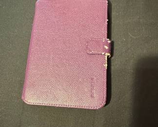 Purple Faux Leather E-Reader Case with Strap
