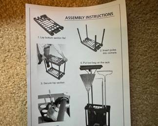 Garden Tool Organizer Rack