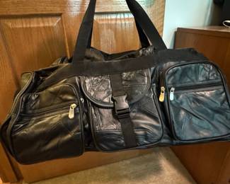 Patchwork Leather Duffle Bag