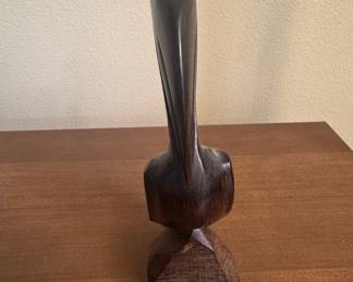 Vintage Ironwood Hand Carved Pelican Figurine
