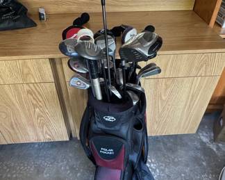 Complete Golf Club Set with Polar Pocket Golf Bag