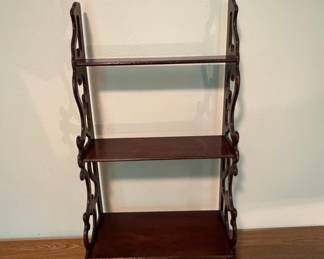 Antique Victorian Mahogany Three-Tier Etagere