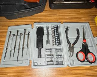 Precision Screwdriver and Socket Set with Pliers and Scissors