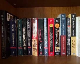 P.D. James and Martha Grimes Mystery Novels Collection