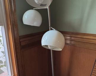Mid-Century Modern 3-Arm Globe Floor Lamp