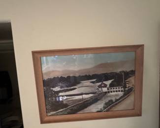 Vintage Framed Landscape Photograph