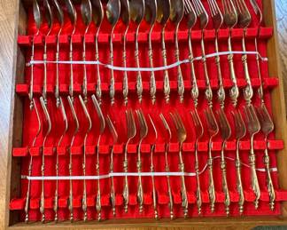 Thai Nickel Bronze Flatware Set