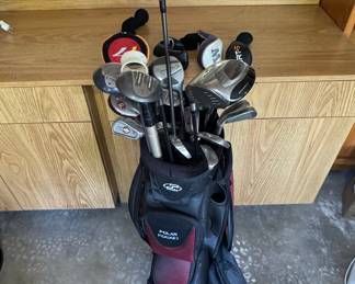 Complete Golf Club Set with Polar Pocket Golf Bag