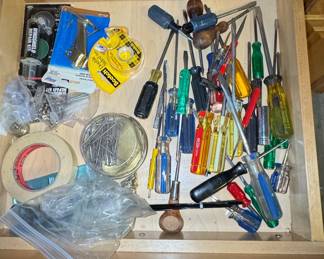 Assorted Screwdriver and Tool Drawer Lot