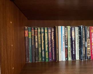 Collection of Vintage Paperback Science Fiction and Thriller Novels by Isaac Asimov and Adam Hall