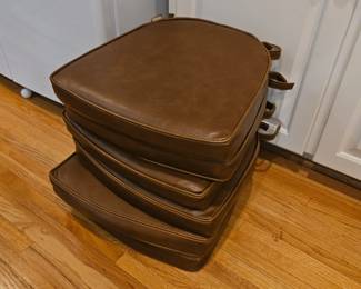 Leather seat cushions