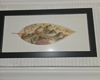 Chinese leaf painting