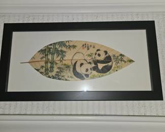 Chinese leaf painting
