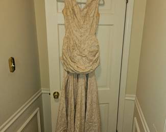Vintage Evening Gown with Rhinestones