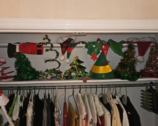 Various Christmas hats