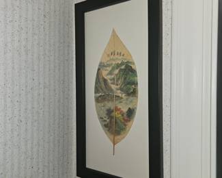 Chinese leaf painting