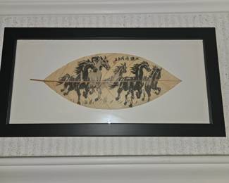 Chinese leaf painting