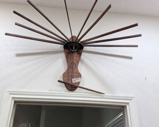 Primitive wood drying rack