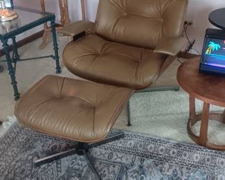 Plycraft lounge chair & ottoman 
