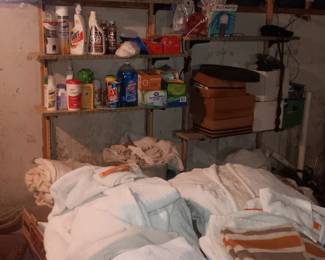large amount of rag towels