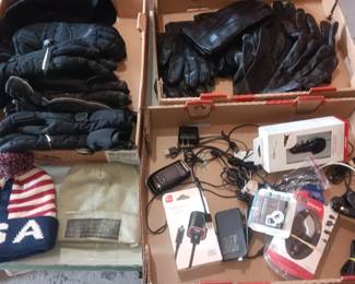 gloves, cords
