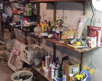solvents,  caulk, etc
