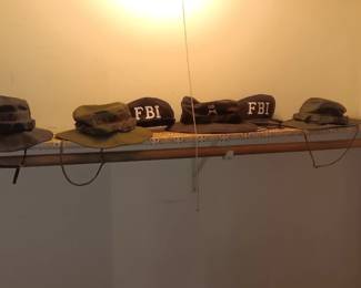Army & FBI hats