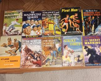 Chip Hilton and Hardy Boys vintage books