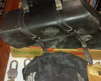 Harley motorcycle cover and padlock with key