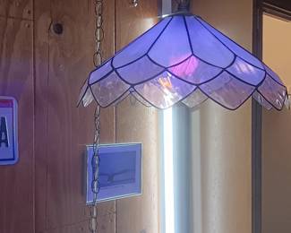 stained glass hanging lamp