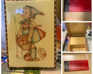 Vintage musical trinket box
