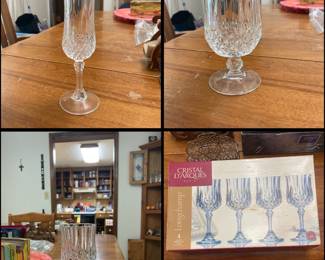 Cristal D'Arques assorted glasses